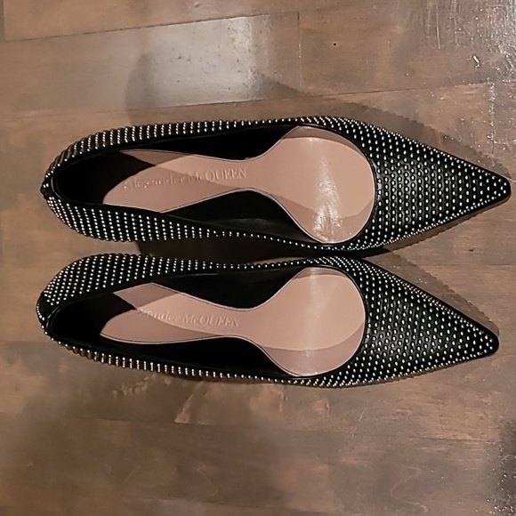 Alexander McQueen Black Heels 👠 Size 39.5 - Picture 2 of 9